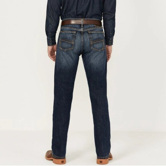 Ariat Mens M2 Traditional Relaxed Bootcut Bradford Dark Wash Jeans 32 x 36 NWT - Picture 7 of 9